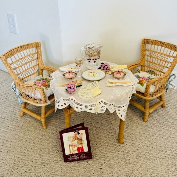 Pleasant Company American Girls Samantha's Birthday Table Chairs +
Lemonade Set - Picture 2 of 7